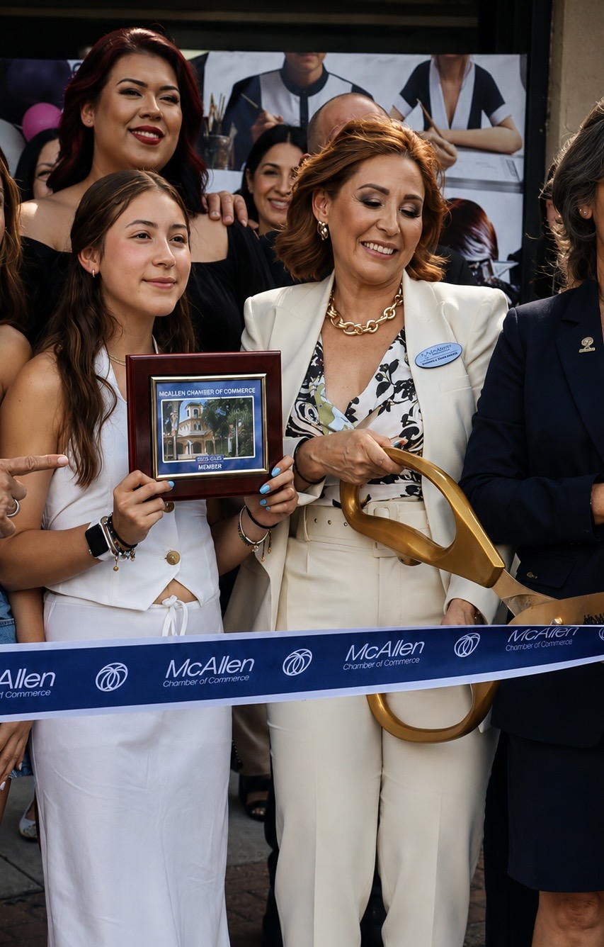 YS Cosmetology Academy ribbon-cutting ceremony with the McAllen Chamber of Commerce
